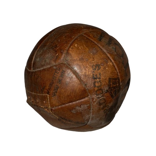 345 - Football Memorabilia: Arsenal FC, signed leather football 1938, stitched twelve panel hand-sewn ball... 