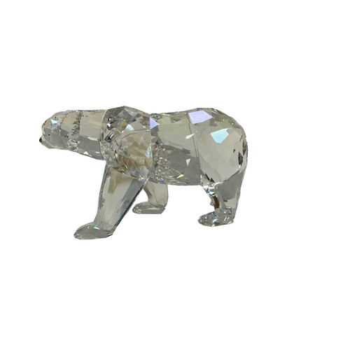 248 - Swarovski crystal 'Siku' Polar Bear and plaque, designed by designed by Anton Hirzinger and signed. ... 