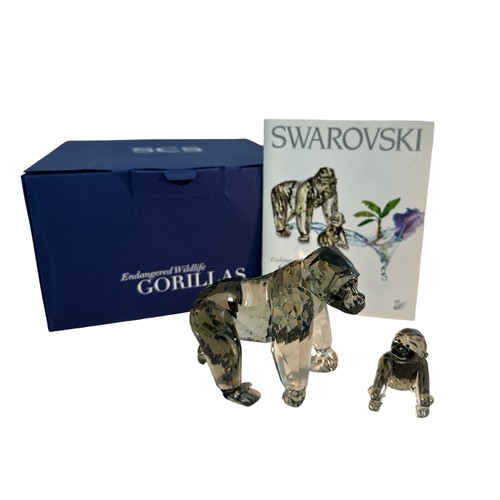 249 - Swarovski Crystal Society 'Gorillas' - Endangered Wildlife series. Designed by Anton Hirzinger, 2009... 