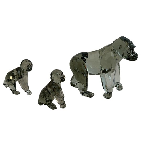 249 - Swarovski Crystal Society 'Gorillas' - Endangered Wildlife series. Designed by Anton Hirzinger, 2009... 