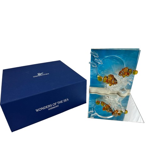 246 - A Swarovski crystal Wonders of the Sea 'Harmony' crystal ornament. Box and outer box. (7400 Nr 200 5... 