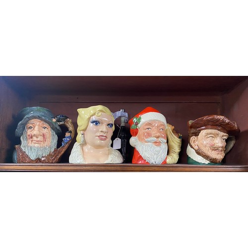 464 - Royal Doulton character jugs (14) with Rip Van Winkle D6438, Mae West D6688, Jimmy Durante D6708, Sa... 