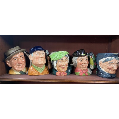 464 - Royal Doulton character jugs (14) with Rip Van Winkle D6438, Mae West D6688, Jimmy Durante D6708, Sa... 