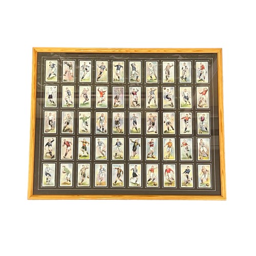 66 - Three framed Player Footballers sets with Football Caricatures by 