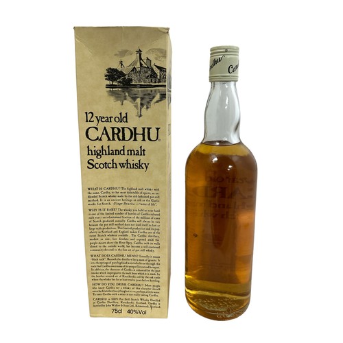 104 - Cardhu 12 Year Old Highland Malt Scotch Whisky, bottled in the 1980's in original presentation box. ... 