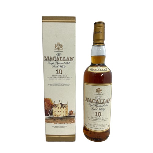 101 - The Macallan Single Highland Malt Scotch whisky 10-year-old in presentation box. 70cl / 40% abv.