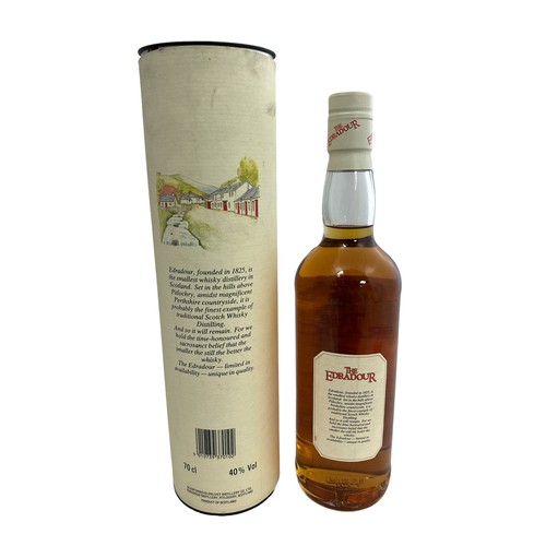 103 - The Edradour Aged 10 Years Single Highland Malt whisky, in metal presentation tube with collectors p... 