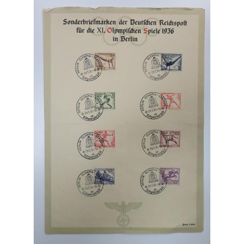 591 - Germany predominantly Third Reich range on cards, leaves etc including Culture M/S’s Mint/Used (some... 