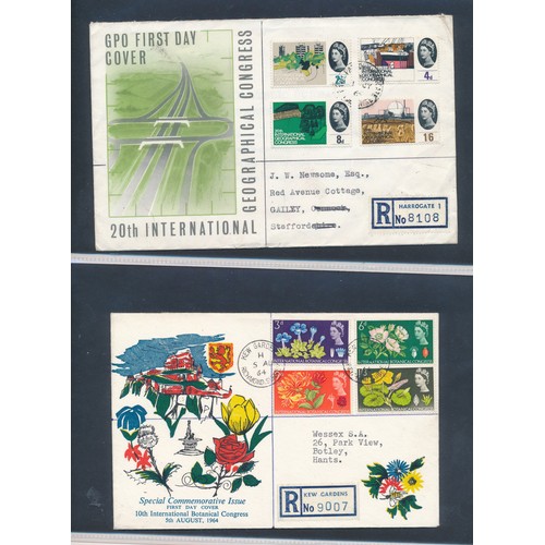 653 - Great Britain First Day Cover collection with better cancellations in five volumes and a small box o... 