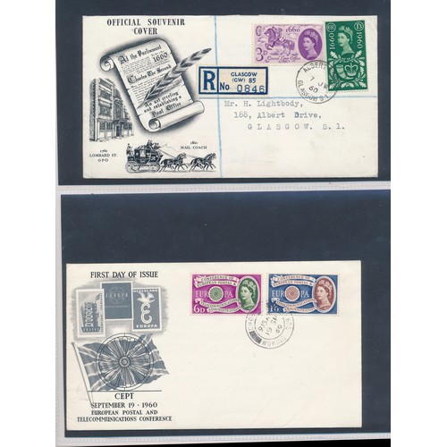 653 - Great Britain First Day Cover collection with better cancellations in five volumes and a small box o... 