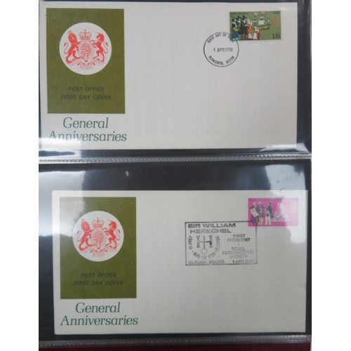 653 - Great Britain First Day Cover collection with better cancellations in five volumes and a small box o... 