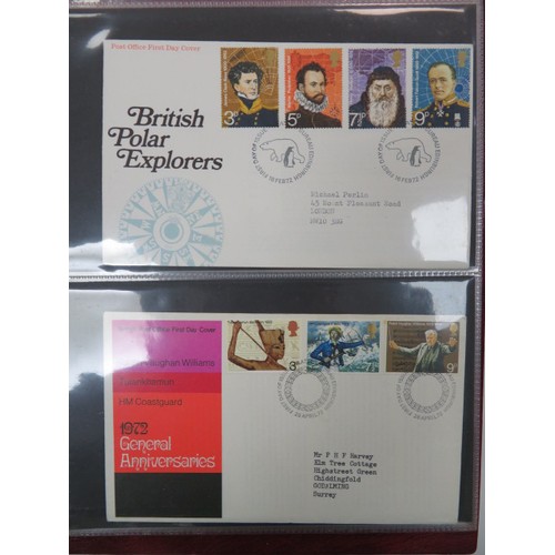 653 - Great Britain First Day Cover collection with better cancellations in five volumes and a small box o... 