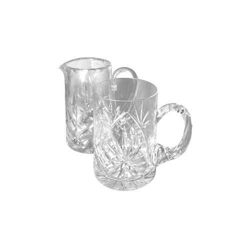 169 - Edinburgh crystal (and similar) range of glasses with thistle design (6 different styles), tankard, ... 