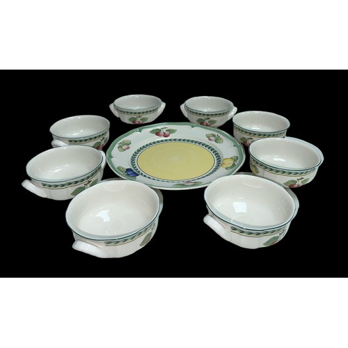 161 - Villeroy & Boch French Garden Fleurence dinner service to include 26.5cm dinner plates (6), 20cm sid... 