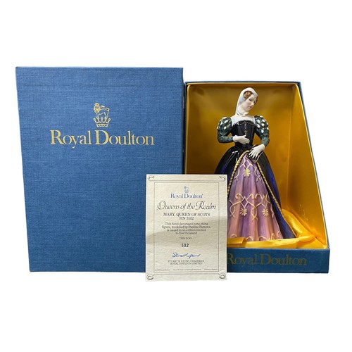 211 - Royal Doulton - four Queens of the Realm figures, comprising  Mary Queen of Scots HN 3142 No.502, Qu... 