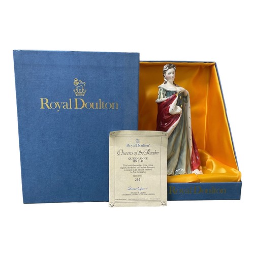 211 - Royal Doulton - four Queens of the Realm figures, comprising  Mary Queen of Scots HN 3142 No.502, Qu... 