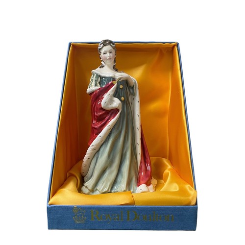 211 - Royal Doulton - four Queens of the Realm figures, comprising  Mary Queen of Scots HN 3142 No.502, Qu... 