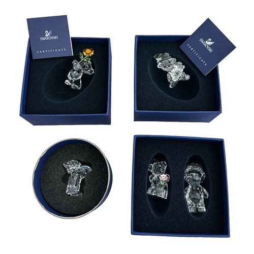 242 - Swarovski Kris Bear crystal figures, including 'Fritz' (9400 NR 000 115), 'Especially for you'  (940... 