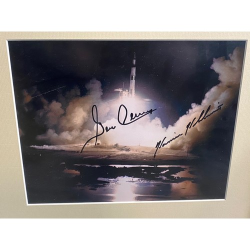 536 - Eugene Cernan & Harrison Schmitt – American Astronauts, a signed photograph of the Apollo 17 mission... 