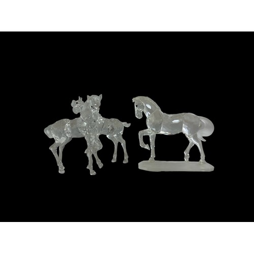 244 - Swarovski crystal horses including 'Foals' from the Peaceful Countryside series (7612 NR 000 013) an... 