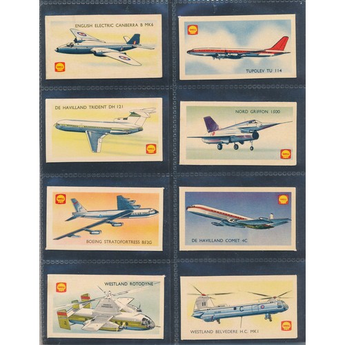 736 - Collection of aeroplane themed cigarette cards and postcards with cigarette and trade card sets in 2... 