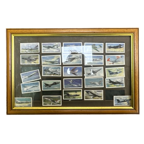 736 - Collection of aeroplane themed cigarette cards and postcards with cigarette and trade card sets in 2... 