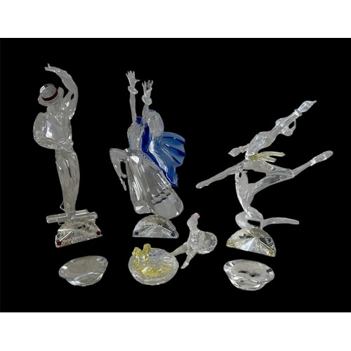 237 - Swarovski Crystal Annual Edition 'The Magic of Dance' figures, including  2002 Isadora,  2003 Antoni... 