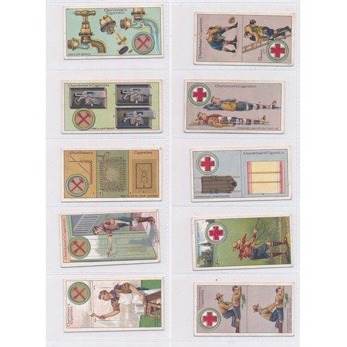 741 - Churchman 1916 Boy Scouts first series complete set of 50, in good to very good condition, apart for... 