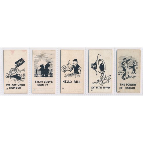 792 - American Tobacco Company Mutt & Jeff Series - black & white - 25 cards, generally in good condition.... 