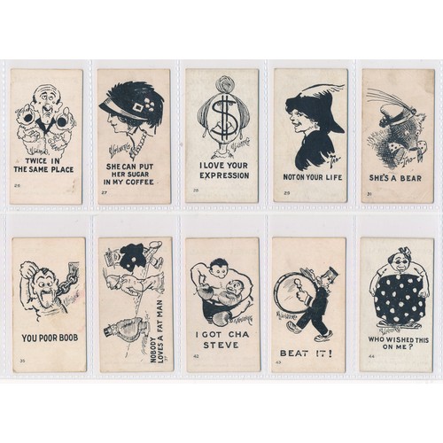 792 - American Tobacco Company Mutt & Jeff Series - black & white - 25 cards, generally in good condition.... 