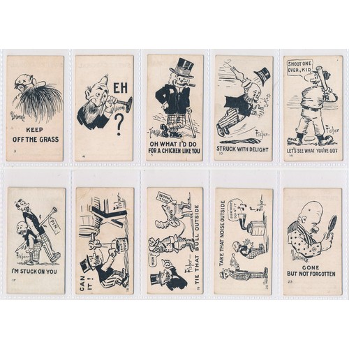 792 - American Tobacco Company Mutt & Jeff Series - black & white - 25 cards, generally in good condition.... 