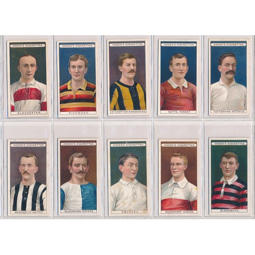 769 - Ogdens 1906 Football Club Colours complete set of 51 in very good condition with some better. Includ... 