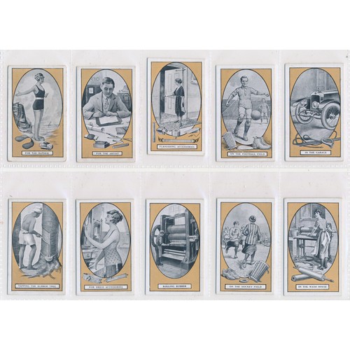 754 - Macnaughton Jenkins 1924 Various Uses of Rubber complete set of 50 in very good to excellent conditi... 