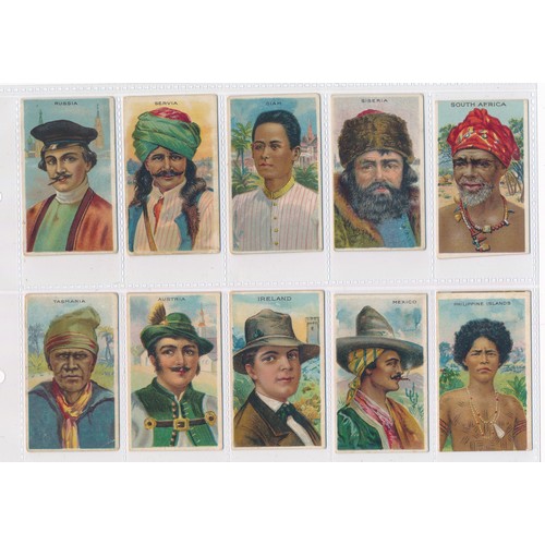 793 - American Tobacco Company Types of Nations without series title complete set of 50 cards, in fair to ... 