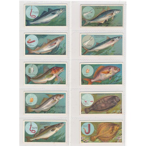 740 - Churchman 1914 Fish & Bait complete set of 50, in very good to excellent condition. Cat. £375