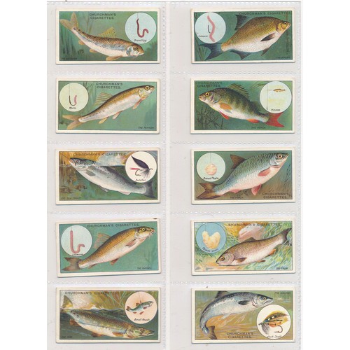 740 - Churchman 1914 Fish & Bait complete set of 50, in very good to excellent condition. Cat. £375