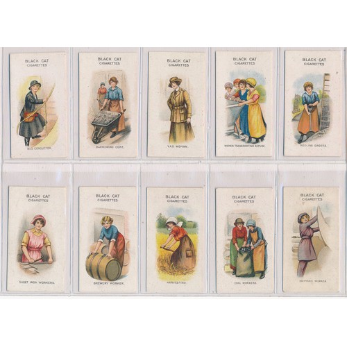 739 - Carreras 1916 Women On War Work complete set of 50, in very good to excellent condition apart from t... 