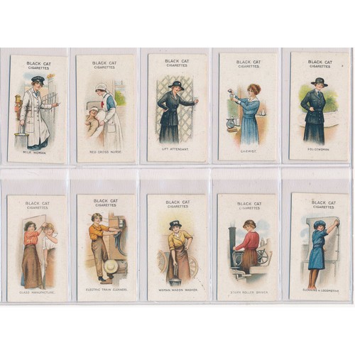 739 - Carreras 1916 Women On War Work complete set of 50, in very good to excellent condition apart from t... 