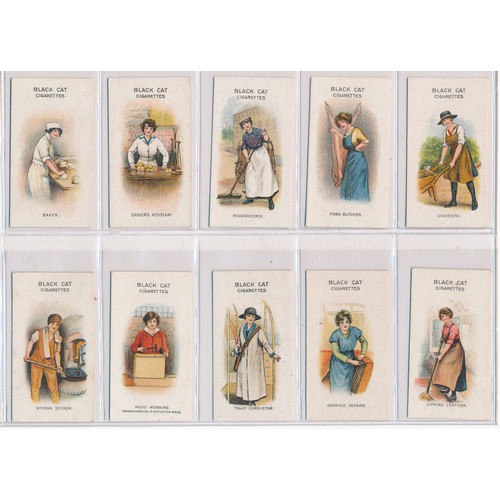 739 - Carreras 1916 Women On War Work complete set of 50, in very good to excellent condition apart from t... 