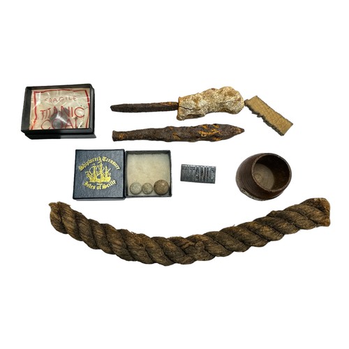 75 - Shipwreck Artefacts - A selection of varied and interesting items, salvaged from shipwrecks, to incl... 