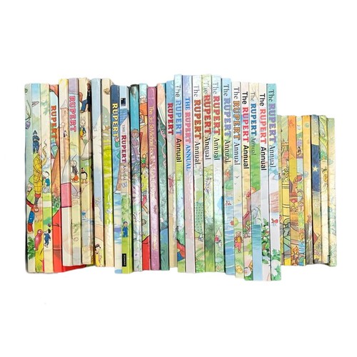 711 - Collection of Rupert Bear annuals (35) from the late 1960's to 2000's, general in very good conditio... 