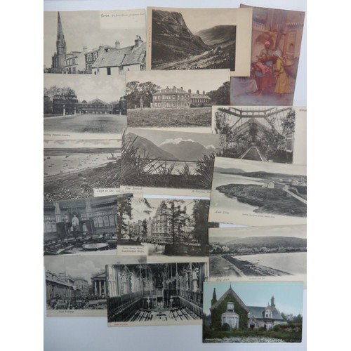 678 - A selection of interesting pictorial postcards including; various locations and buildings with Manch... 