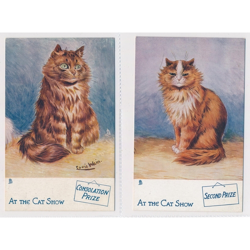 679 - Louis Wain – Tuck’s Post Card “At the Cat Show” Prize series postcards with “Consolation Prize”, “Se... 