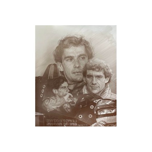 400 - Collection of limited edition prints featuring Ayrton Senna, three times F1 World Champion, generall... 