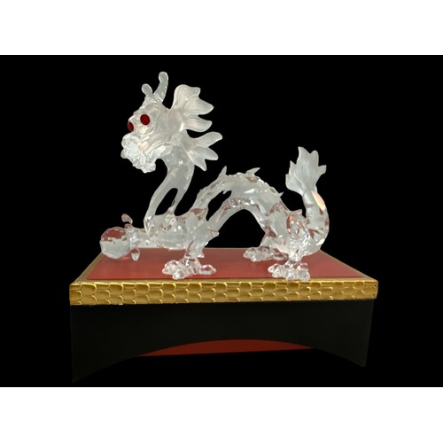 247 - Three Swarovski Annual Edition Fabulous Creatures - The Dragon, designed by Gabriele Stamey 1997, Th... 