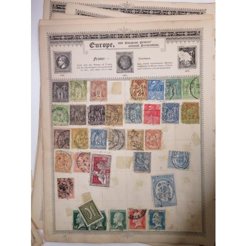 578 - World stamp selection in three small childhood albums and on loose pages including British Commonwea... 