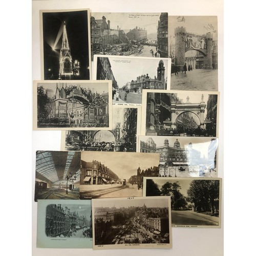 676 - West Midlands & Warwickshire – A selection of various postcards, largely Edwardian, relating to the ... 