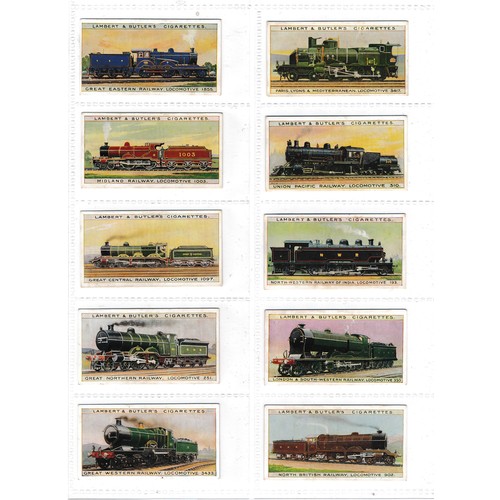 752 - Lambert & Butler 1912 World's Locomotives complete set of 25 in very good to excellent. Cat. £135