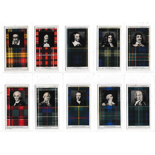 760 - Mitchell's 1927 'A Series of 50 Clan Tartans' complete set in very good to excellent condition. Cat.... 