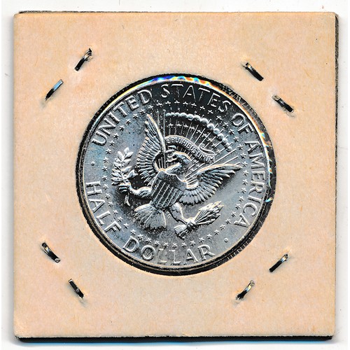 369 - USA 1964 silver half dollar, about uncirculated.